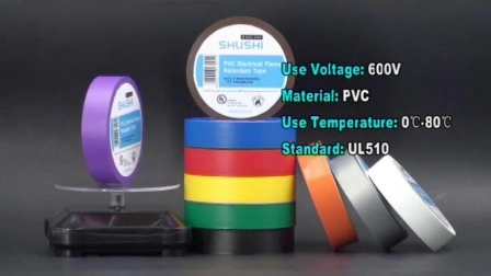 RoHS2.0 표준 PVC 난연 테이프 전기 테이프